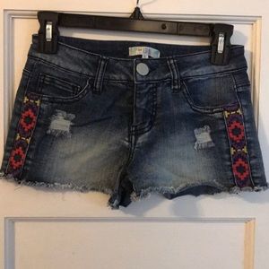 Size 0 jean shorts